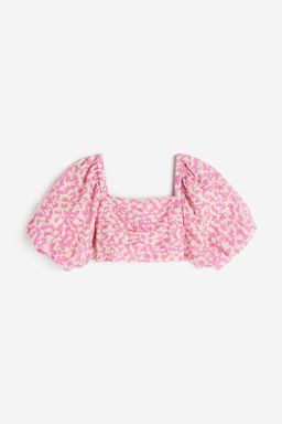 H&M - Women Pink Cropped Blouse