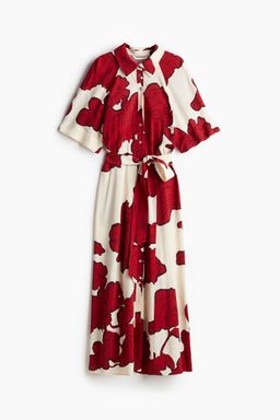 H&M - Women Black Tie-Belt Shirt Dress