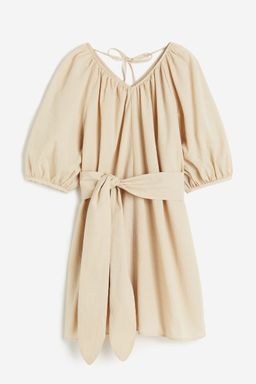 H&M - Women Orange Tie-Belt Dress