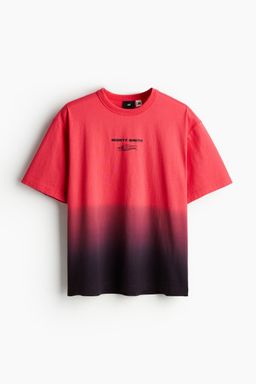 H&M - Men Blue Loose Fit Printed T-Shirt