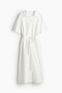 H&M - Women Black Broderie Anglaise Shirt Dress
