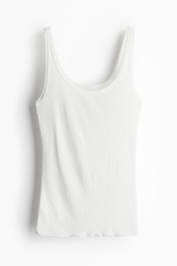H&M - Women Yellow Ribbed Vest Top