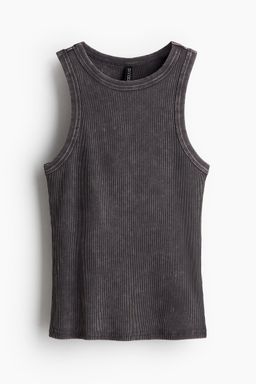 H&M - Women Yellow Ribbed Vest Top