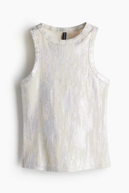 H&M - Women Yellow Ribbed Vest Top