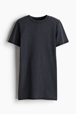 H&M - Women Black Shoulder-Pad T-Shirt Dress