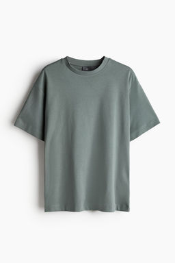 H&M - Men Green Loose Fit T-Shirt