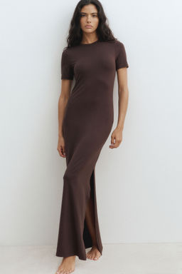 H&M - Women Brown T-Shirt Dress