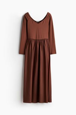 H&M - Women Brown Off-The-Shoulder Dress