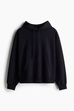 H&M - Men Black Loose Fit Hoodie