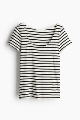 H&M - Women Green Square-Neck Top