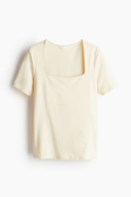 H&M - Women Green Square-Neck Top