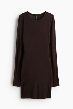 H&M - Women Black Ribbed Bodycon Dress