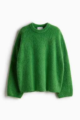 H&M - Women White Oversized Mohair-Blend Jumper