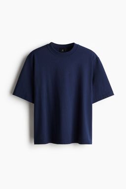 H&M - Men Brown Boxy Fit Washed T-Shirt