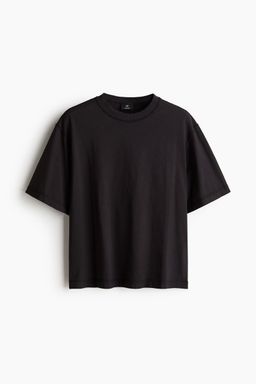 H&M - Men Brown Boxy Fit Washed T-Shirt