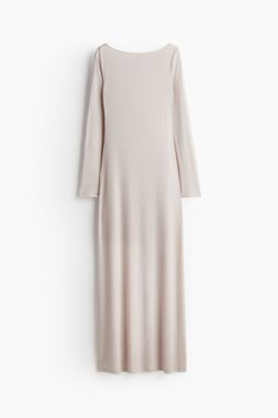H&M - Women Black Boat-Neck Maxi Dress