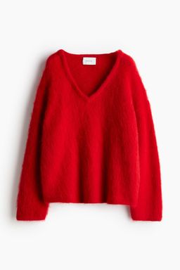 H&M - Women White Oversized Mohair-Blend Jumper