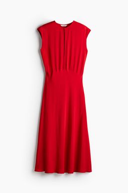 H&M - Women Red Circular-Skirt Dress