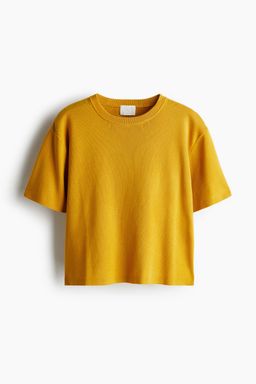 H&M - Women White Fine-Knit T-Shirt