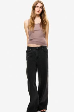 H&M - Women Yellow Ribbed Vest Top