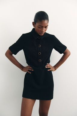 H&M - Girls Pink Boucle Dress