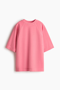 H&M - Women Pink Short-Sleeved Sweatshirt