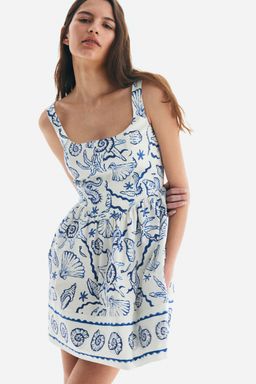 H&M - Girls Blue Flared-Skirt Dress