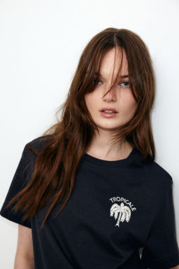 H&M - Boys Beige Printed T-Shirt