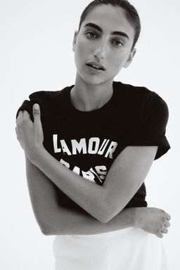 H&M - Boys Beige Printed T-Shirt