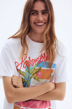 H&M - Women White Oversized T-Shirt