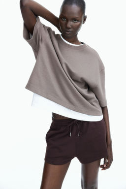 H&M - Women White Boxy Interlock T-Shirt