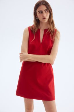 H&M - Women Red Twill Shift Dress