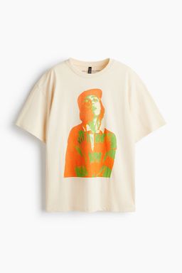H&M - Boys Blue Oversized Printed T-Shirt