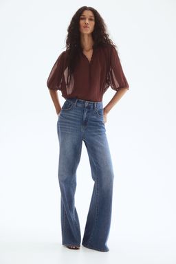 H&M - Girls White Crinkled Blouse