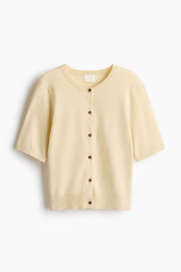 H&M - Women White Short-Sleeved Cardigan