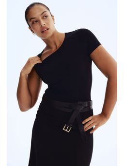 H&M - Women Red Short-Sleeved Microfibre Body