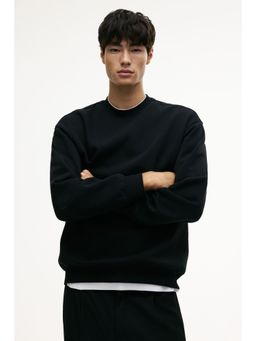 H&M - Men Black Loose Fit Sweatshirt