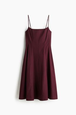 H&M - Women Red Poplin Strappy Dress