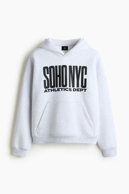 H&M - Men Black Loose Fit Hoodie