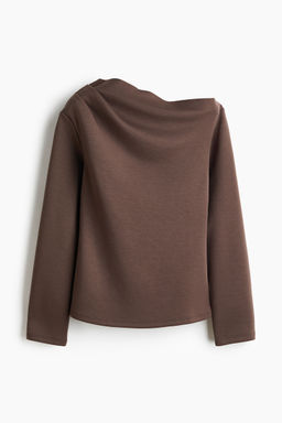H&M - Women Beige Asymmetric Top
