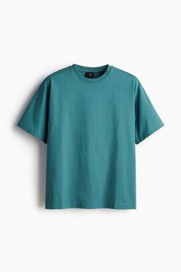H&M - Men Green Loose Fit T-Shirt