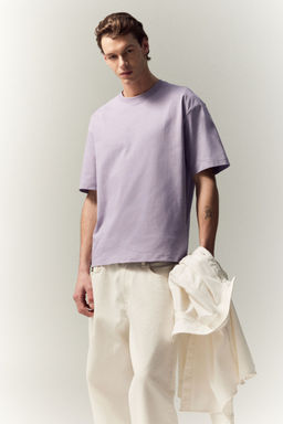 H&M - Men Green Loose Fit T-Shirt