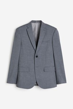 H&M - Men Black Slim Fit Single-Breasted Jacket
