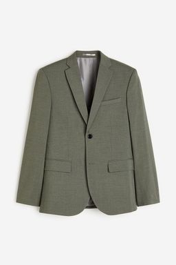 H&M - Men Black Slim Fit Single-Breasted Jacket