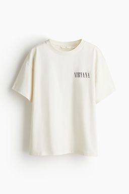 H&M - Boys Blue Oversized Printed T-Shirt