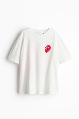 H&M - Boys Blue Oversized Printed T-Shirt