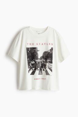 H&M - Boys Blue Oversized Printed T-Shirt