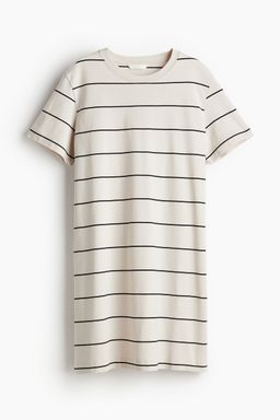 H&M - Women White Cotton T-Shirt Dress