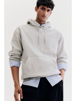 H&M - Men Black Loose Fit Hoodie