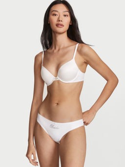 Victoria's Secret - White Satin Bride Cheekini Panty